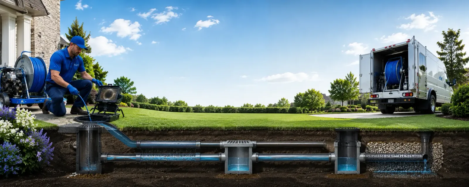 Outdoor drain cleaning information for Barrington, RI